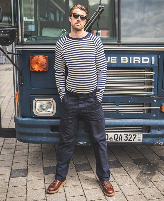 Pike Brothers 1962 OG-107 Trousers - Navy - Salt Flats Clothing