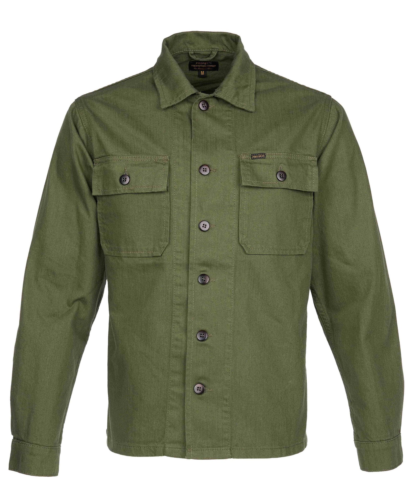 Pike Brothers 1962 OG-107 Shirt - Olive - Salt Flats Clothing