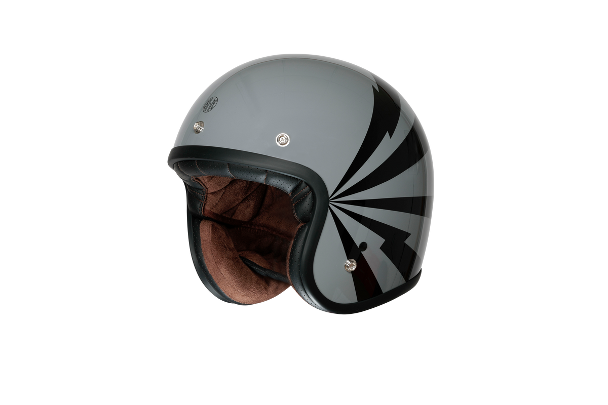 Origine Primo 22.06 Open Face Helmet - Flash Gloss Salt Flats Clothing