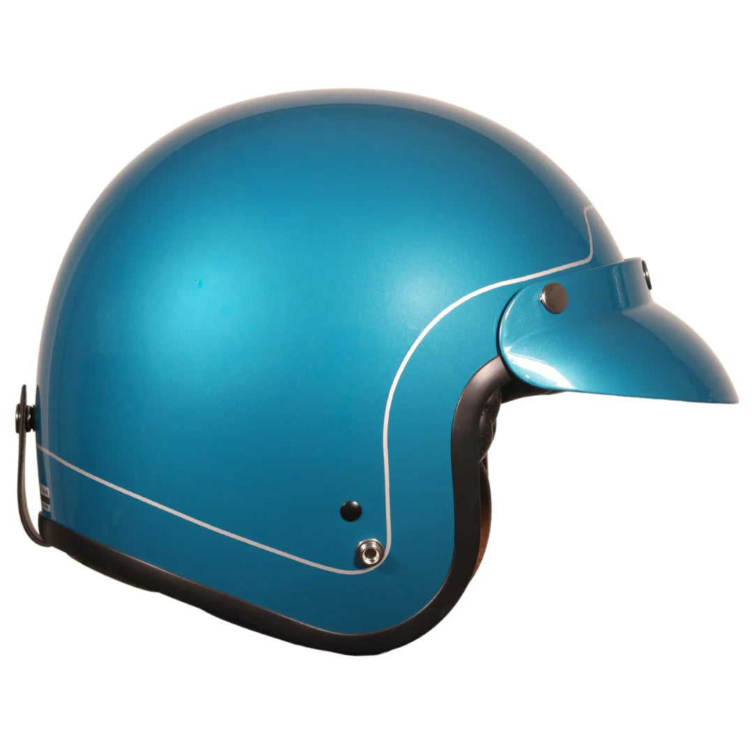 Origine Primo 22.06 Open Face Helmet - Gloss Teal - Salt Flats Clothing