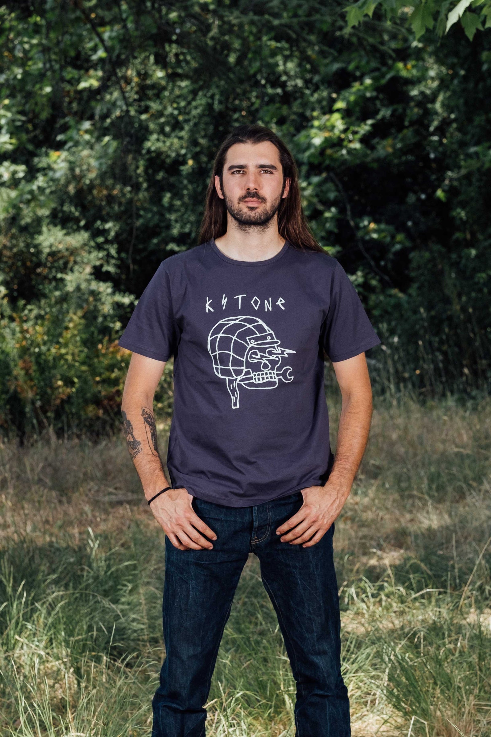 Kytone Outline Purple T'Shirt - Salt Flats Clothing