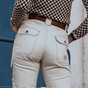 Wildust Sisters  Overland Ladies Cargo Trousers - Ivory - Salt Flats Clothing
