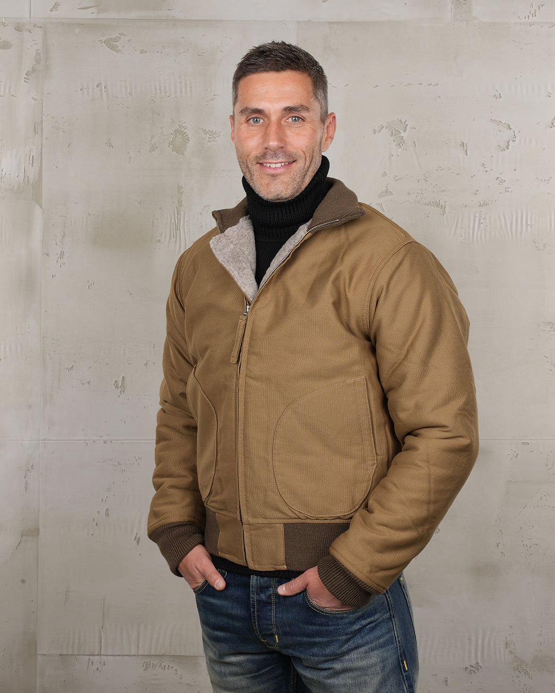 Pike Brothers 1944 NAF Flight Jacket - Pacific Beige