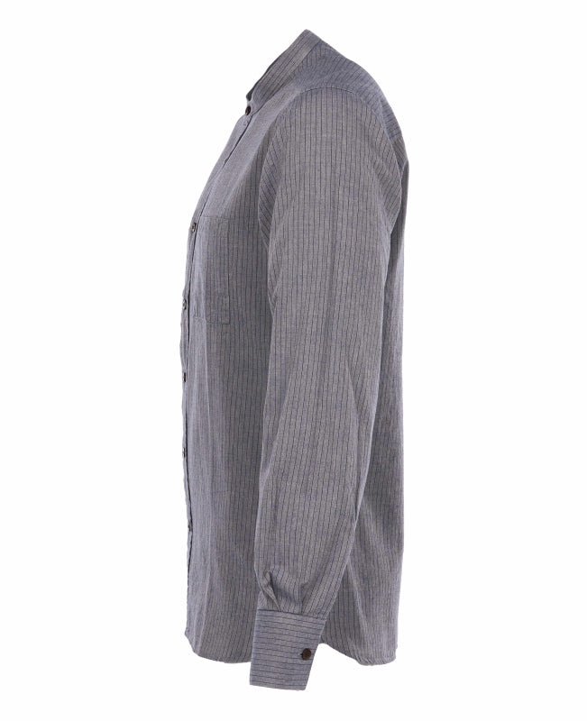 Pike Brothers 1923 Buccanoy Shirt - Grey Striped - Salt Flats Clothing