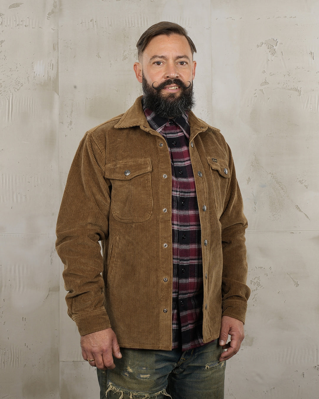 Pike Brothers 1943 CPO Cord Shirt - Light Brass - Salt Flats Clothing