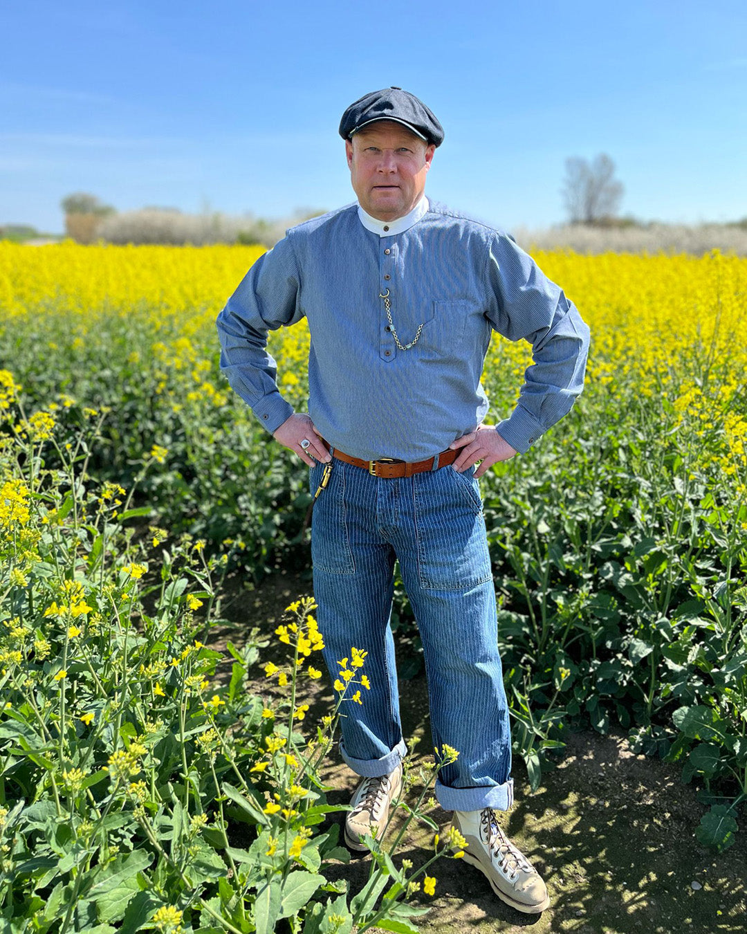 Pike Brothers 1908 Hazienda Men's Shirt - Baltic Blue - Salt Flats Clothing