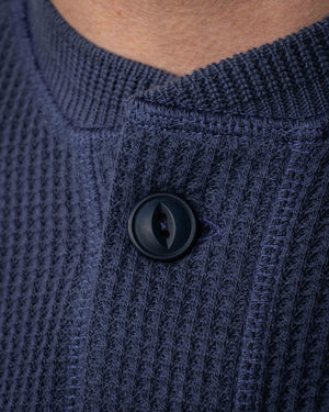 Pike Brothers 1936 Waffle Long Sleave Top - Shadow Blue - Salt Flats Clothing