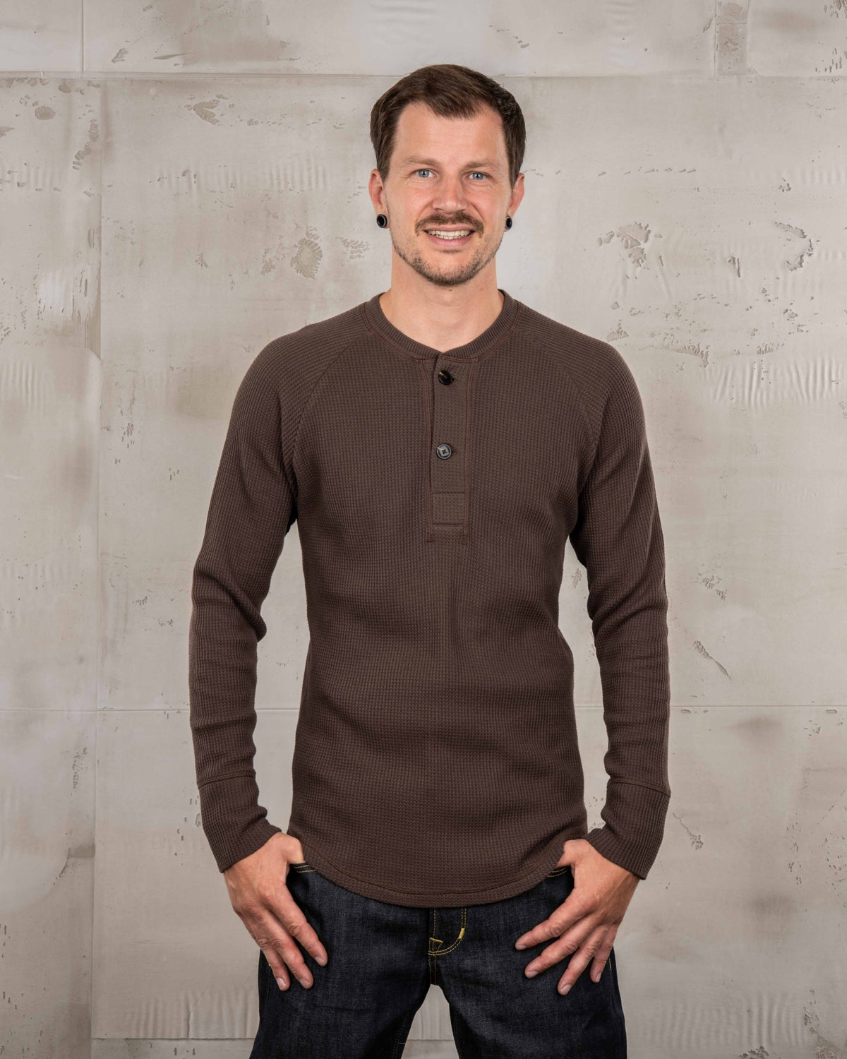 Pike Brothers 1936 Waffle Long Sleeve Top - Gilbert Brown - Salt Flats Clothing