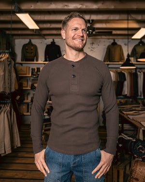 Pike Brothers 1936 Waffle Long Sleeve Top - Gilbert Brown - Salt Flats Clothing