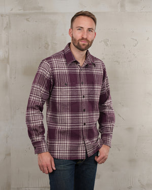 Pike Brothers 1937 Roamer Livingston Shirt - Bordeaux - Salt Flats Clothing