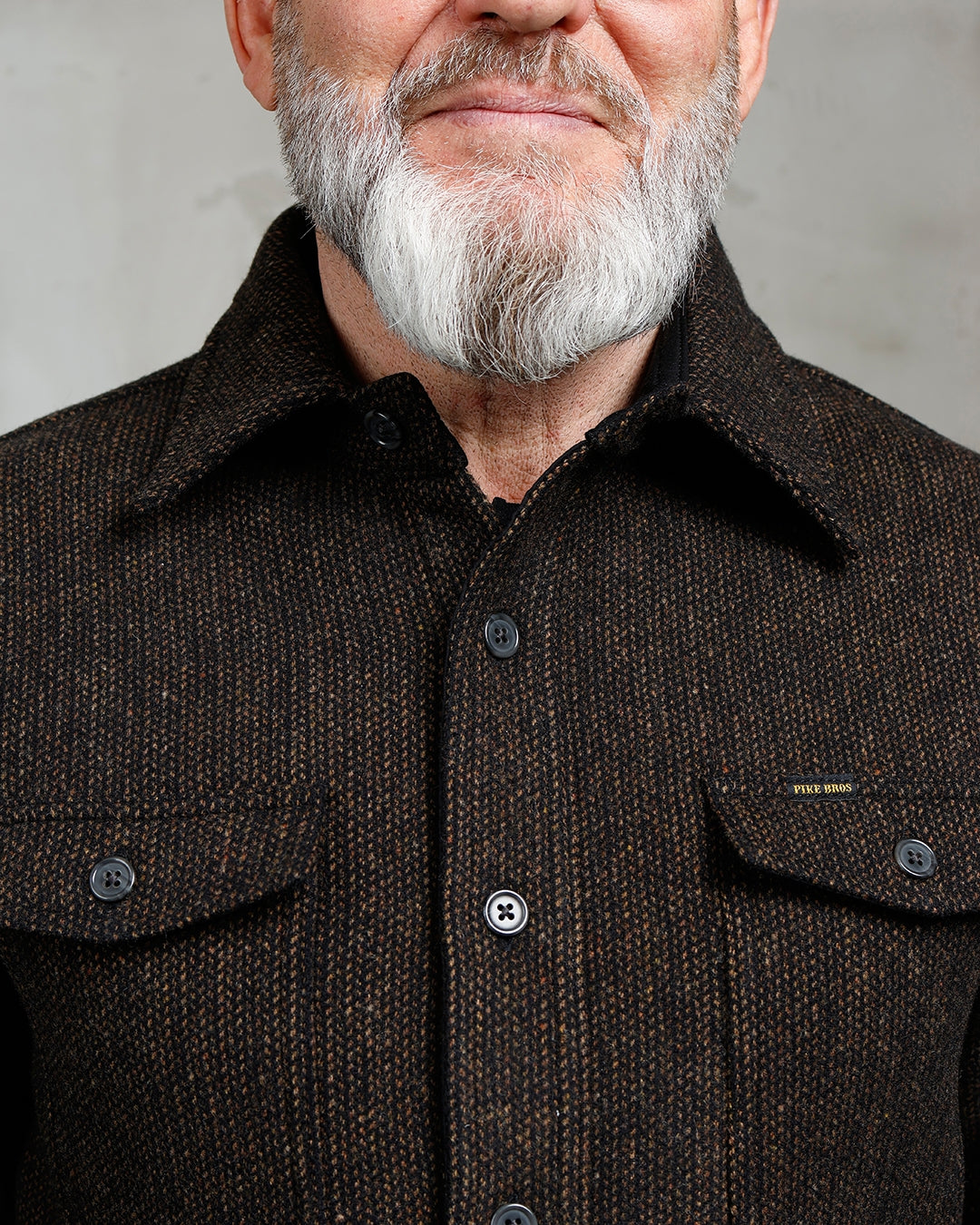Pike Brothers 1943 CPO Wool Shirt - Atlanta Brown - Salt Flats Clothing 