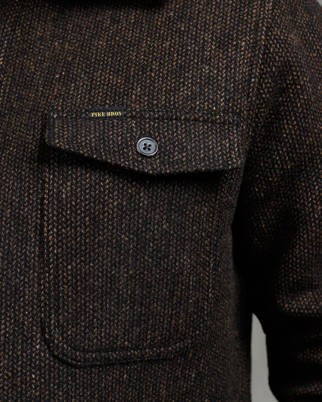 Pike Brothers 1943 CPO Wool Shirt - Atlanta Brown - Salt Flats Clothing 