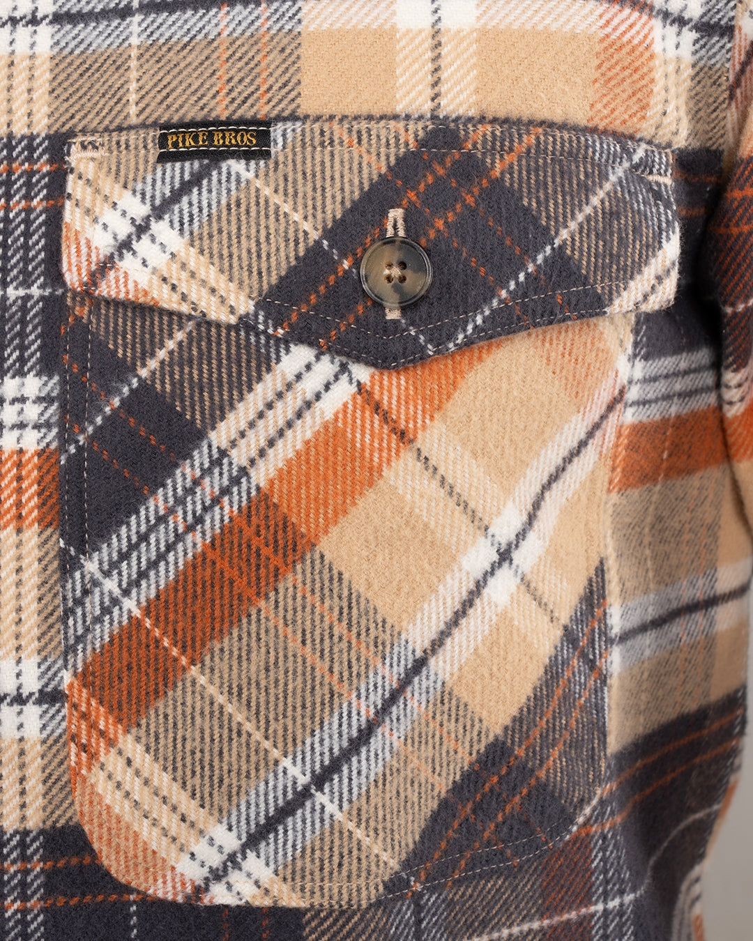 Pike Brothers 1943 CPO Barrow Shirt - Orange - Salt Flats Clothing