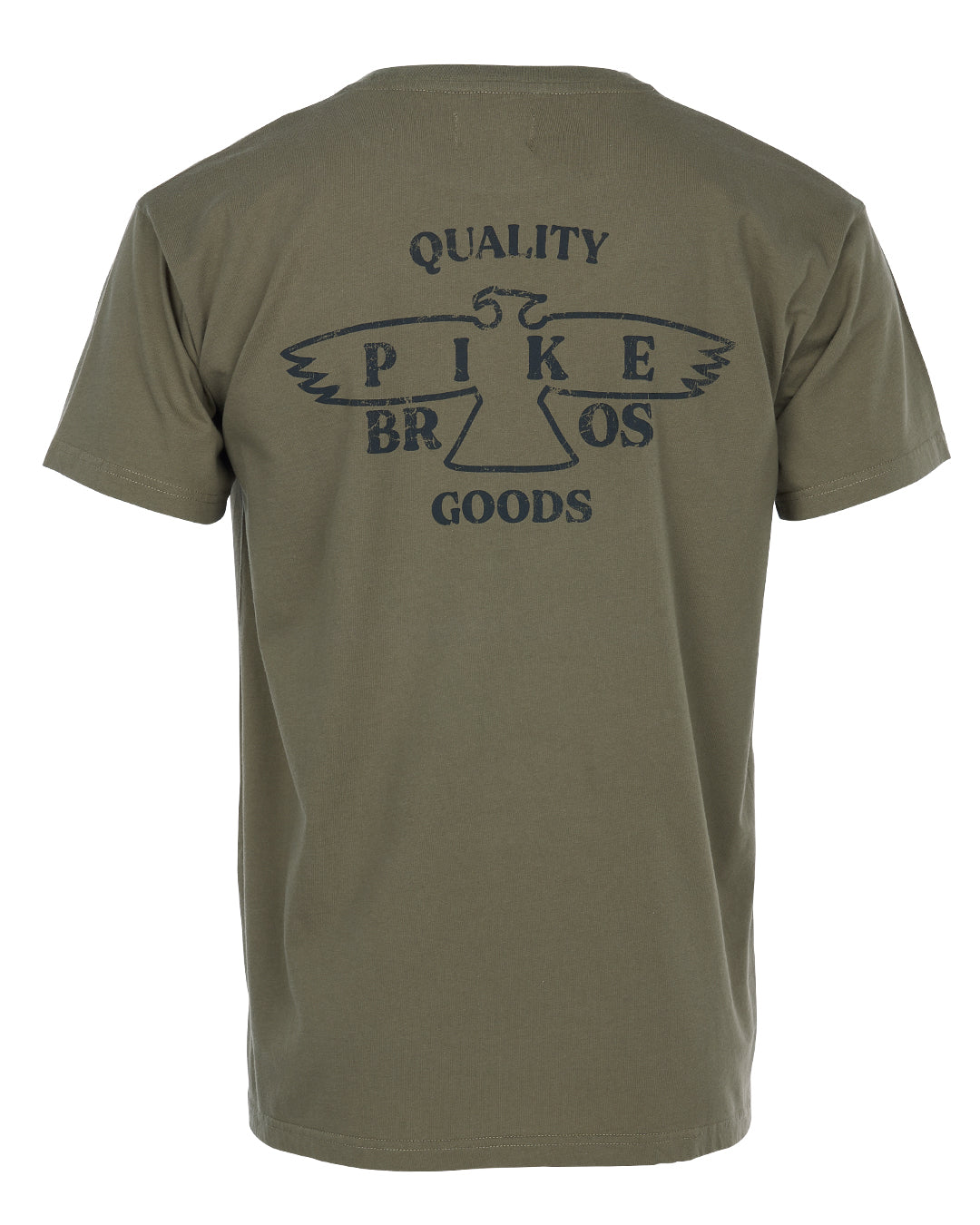 Pike Brothers 1969 Sports Men's T'Shirt Eagle - Olive - Salt Flats Clothing