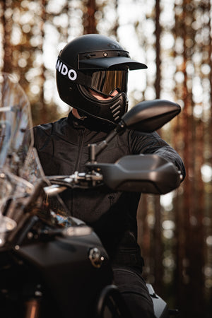 Pando Moto Goggles - Blue Mirror + Clear - Salt Flats Clothing