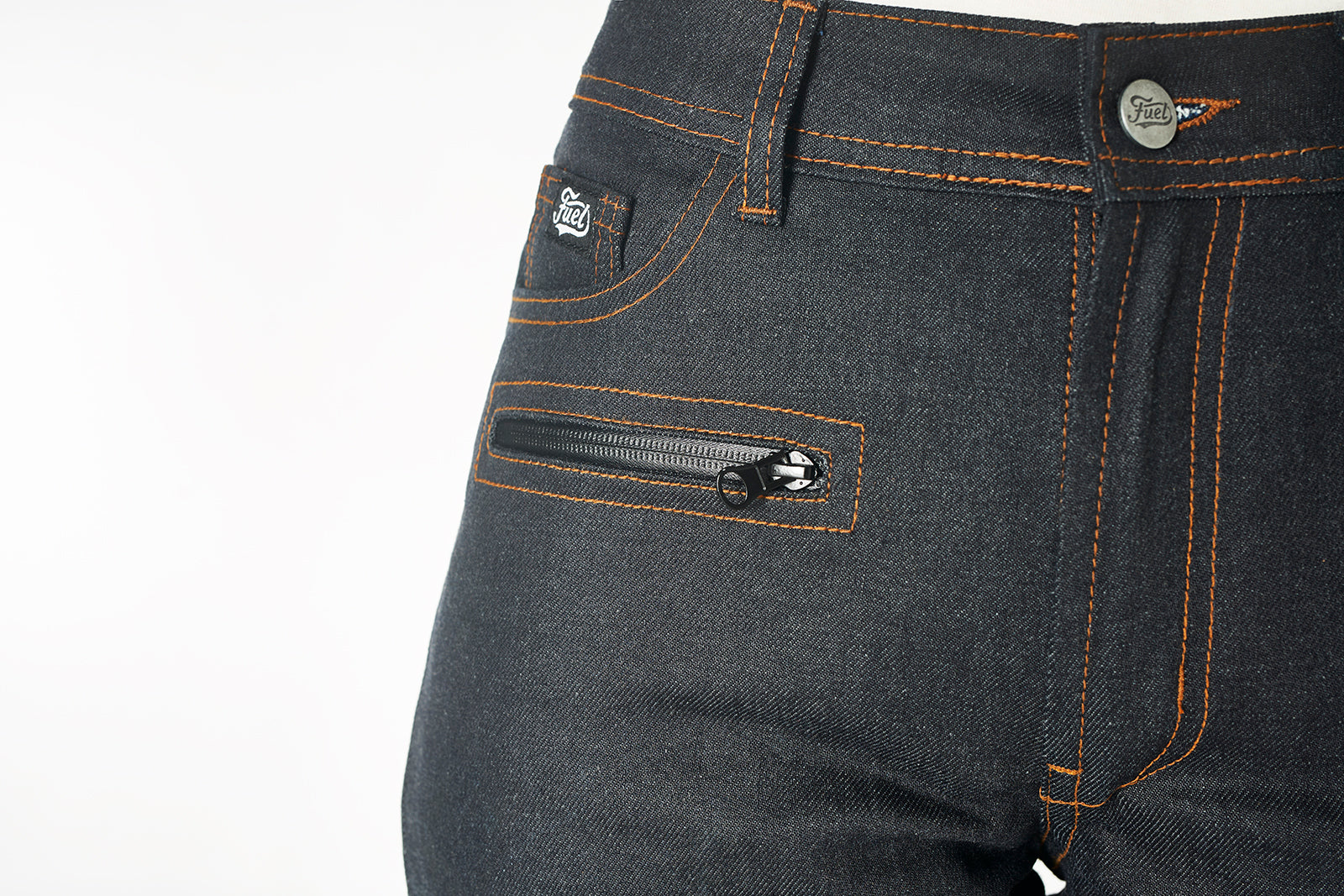 Fuel Motorcycles Sergeant 2 Ladies Trousers - Waxed Denim - Salt Flats Clothing