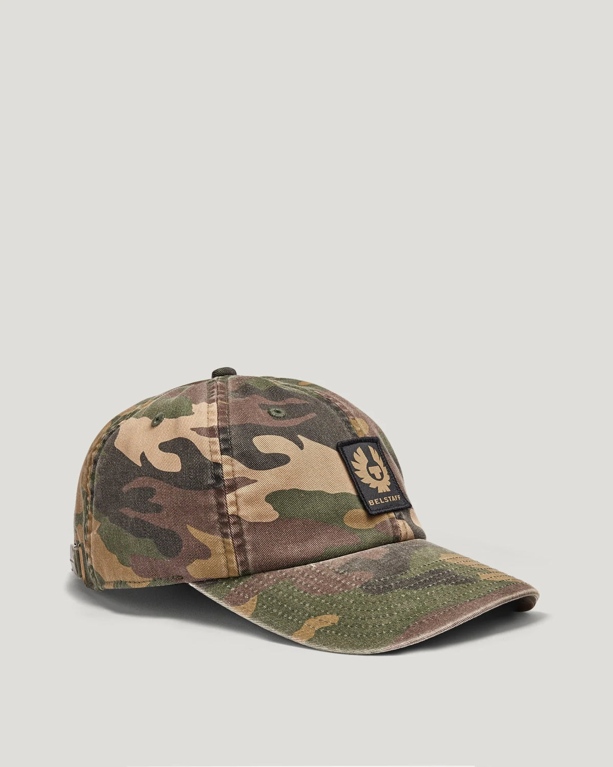 Belstaff Phoenix Camo Patch Cap - Camo Green - Salt Flats Clothing