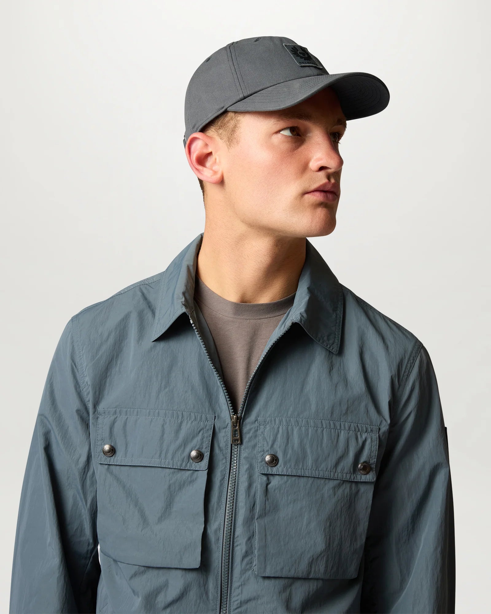 Belstaff Phoenix Logo Cap - Petrol - Salt Flats Clothing