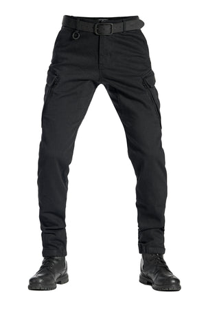 Pando Moto Mark Kev 01 Slim Men's Cargo Trouser -  Black - Salt Flats Clothing