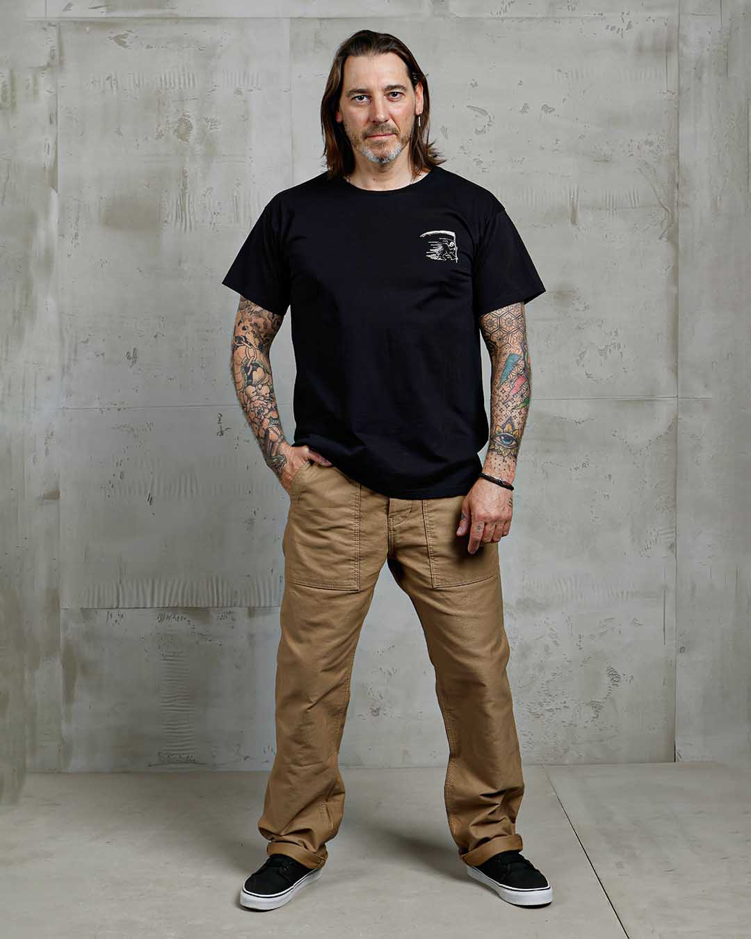 Pike Brothers 1969 Sports Grim Reaper Men's T'Shirt - Black - Salt Flats Clothing
