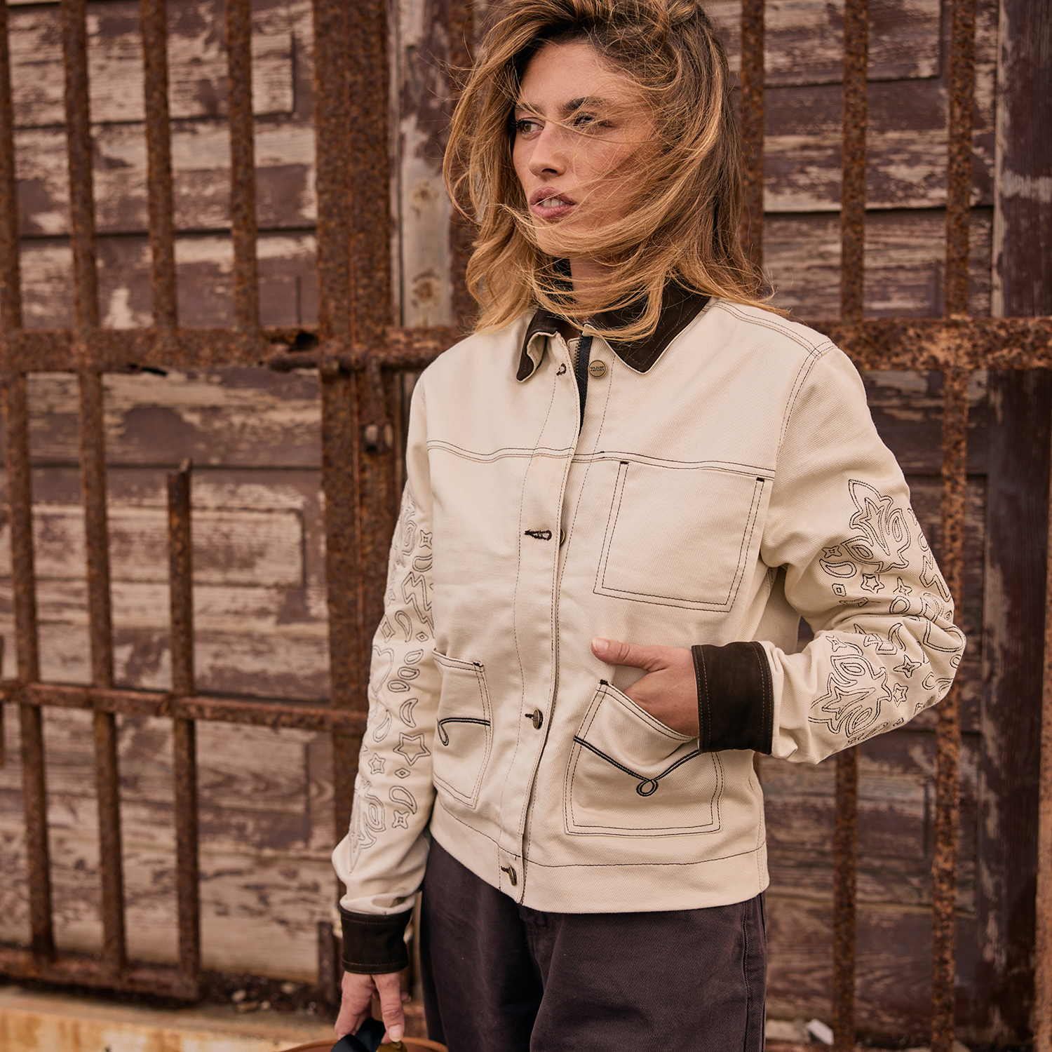 Wildust Sisters Pioneer Ladies Jacket - Wild Kraft White - Salt Flats Clothing