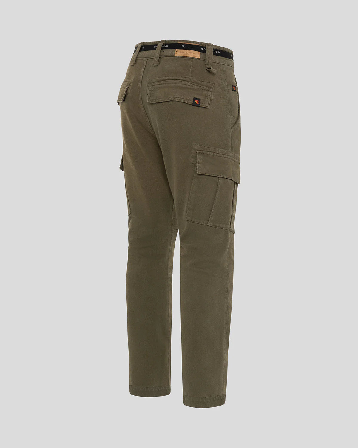 Riding Culture Men's Cargo Motorcycle Trousers - Olive - Salt Flats Clothing