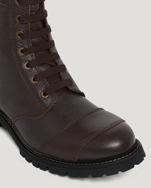 Belstaff Resolve Motorcycle Boots - Brown - Salt Flats Clothing