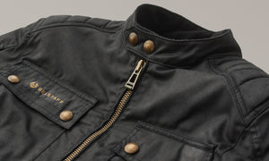 Belstaff Roberts Men's Jacket TechWax 8oz AA Black - Salt Flats Clothing