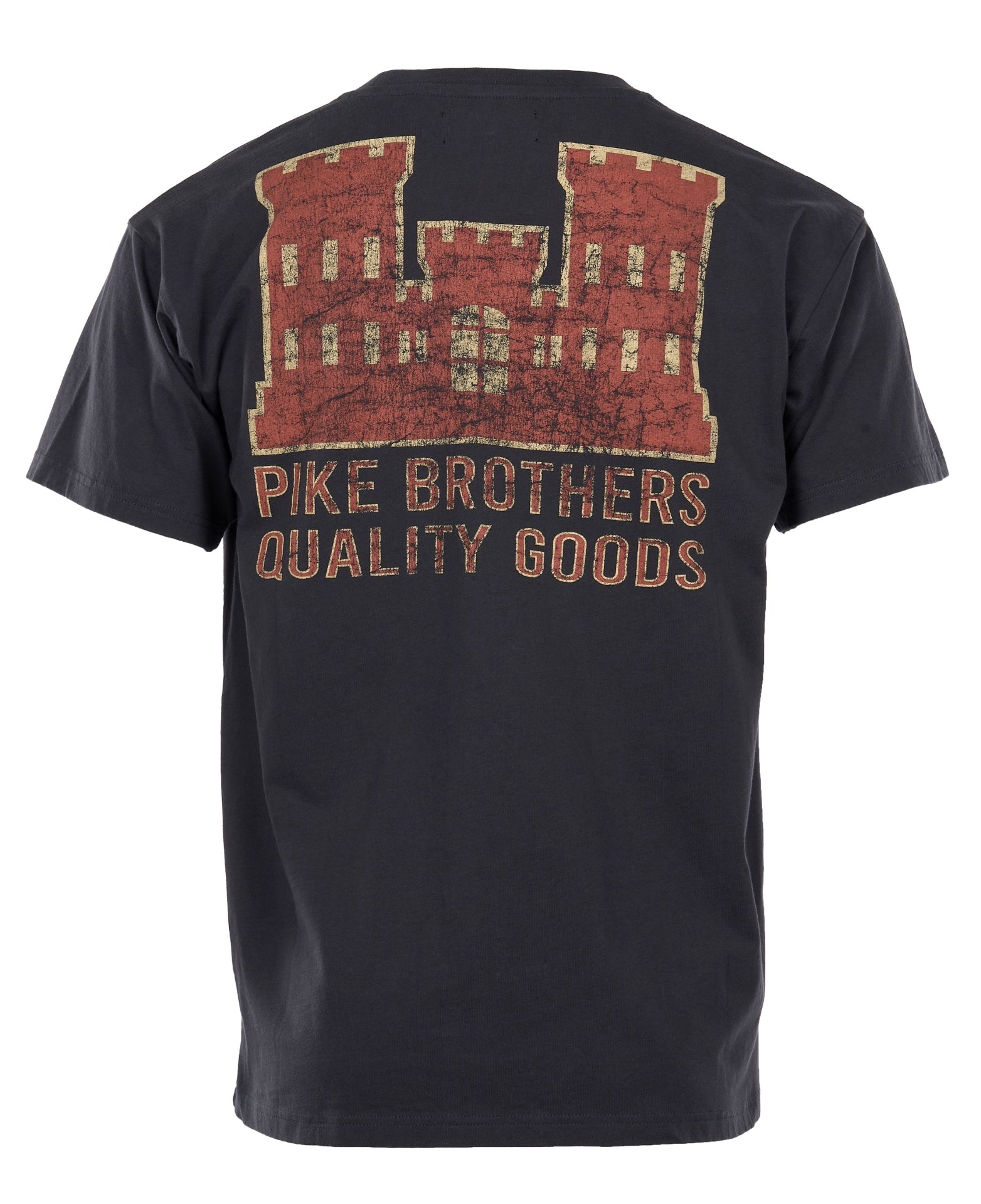 Pike Brothers 1969 Red Castle Logo Sports Tee - Salt Flats Clothing