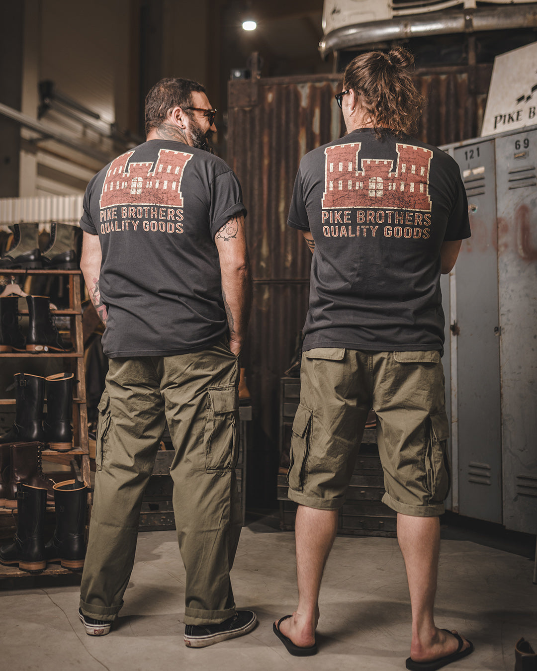 Pike Brothers 1969 Red Castle Logo Sports Tee - Salt Flats Clothing