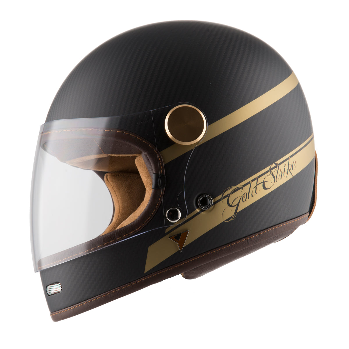 ByCity Roadster Carbon II Gold Strike Helmet Black Salt
