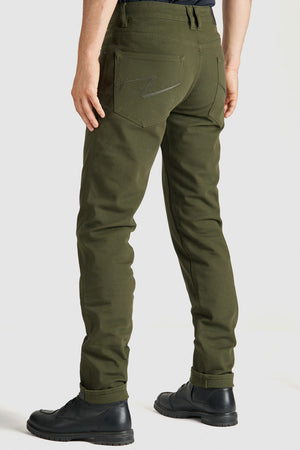 Pando Moto Robby Arm 02 Slim Men's Cargo Trouser - Olive - Salt Flats Clothing