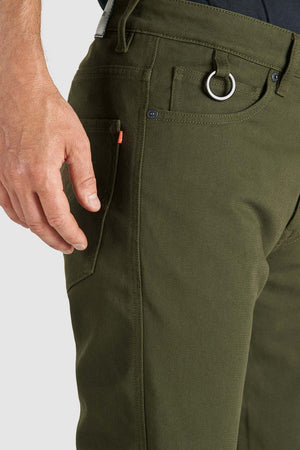 Pando Moto Robby Arm 02 Slim Men's Cargo Trouser - Olive - Salt Flats Clothing