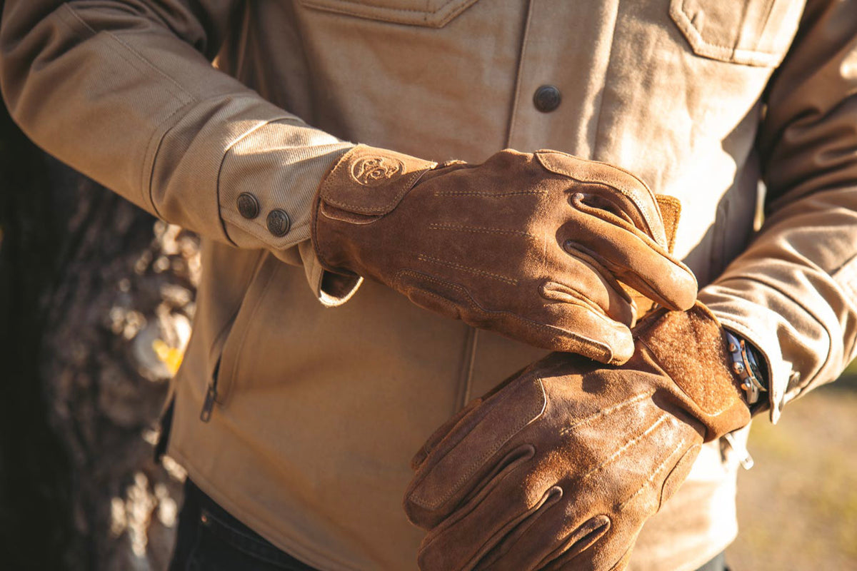 Age of Glory Rover Men's CE Gloves - Caramel Suede - Salt Flats Clothing