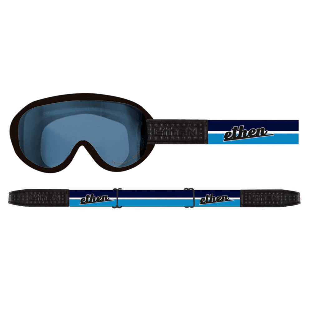 Ethen Scrambler Blue Lens Goggles - Black/Blue - Salt Flats Clothing