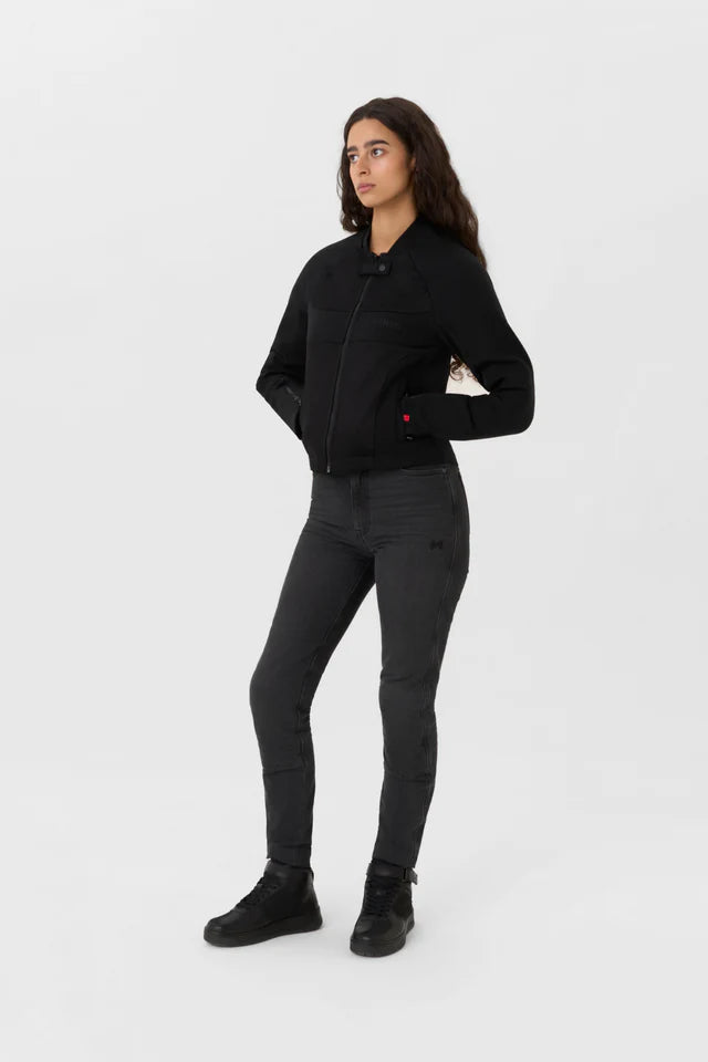 Pando Moto Stealth AAA Ladies Jacket - Black - Salt Flats Clothing