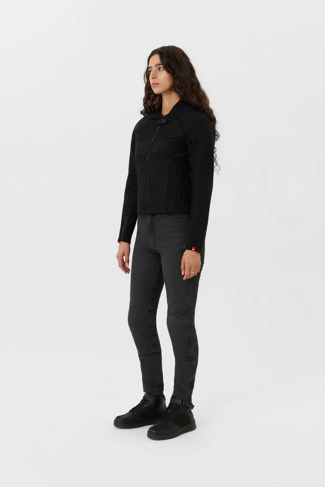 Pando Moto Stealth AAA Ladies Jacket - Black  Salt Flats Clothing