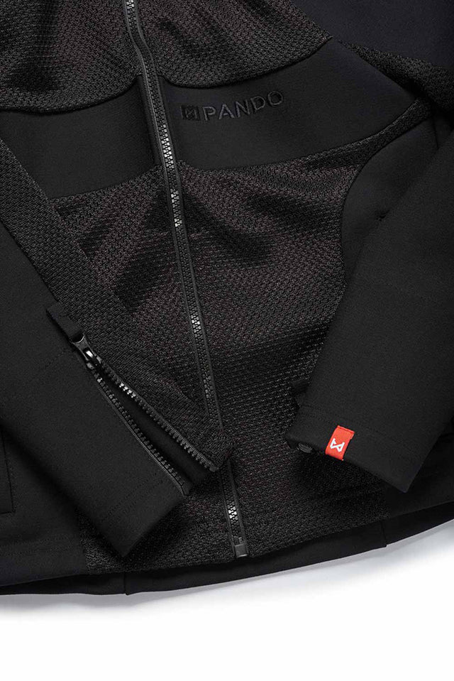 Pando Moto Stealth AAA Ladies Jacket - Black - Salt Flats Clothing
