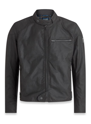 Belstaff Stealth Ariel Men's Waxed Cotton Jacket - Black - Salt Flats Clothing