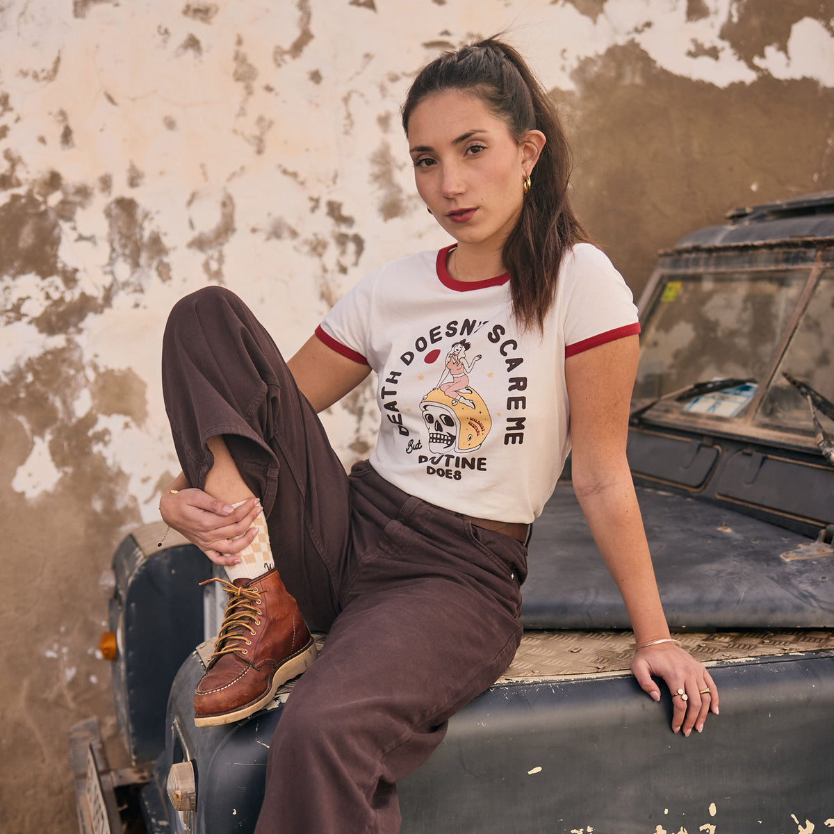 Wildust Sisters Scary Routine Ladies T'Shirt - Salt Flats Clothing