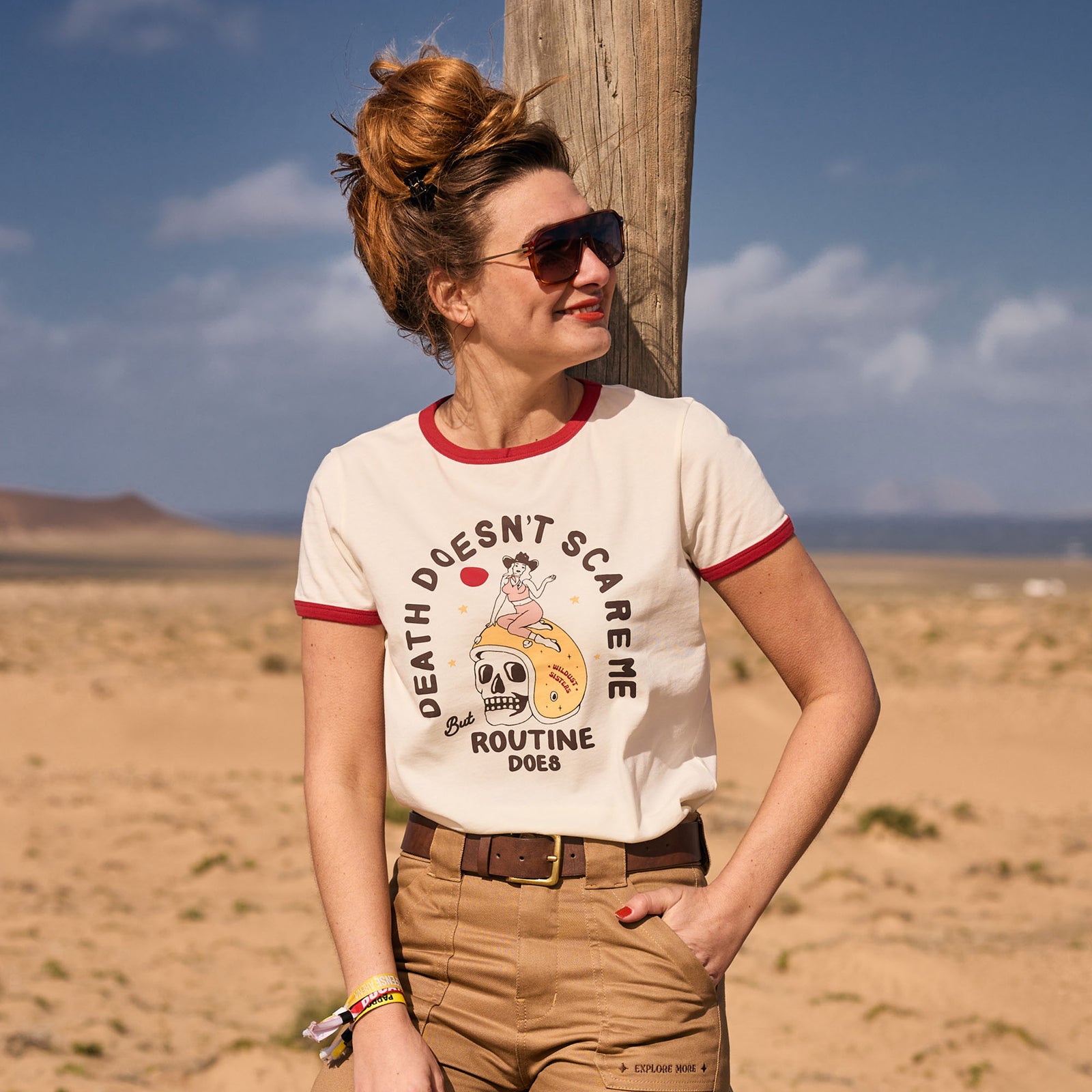 Wildust Sisters Scary Routine Ladies T'Shirt - Salt Flats Clothing