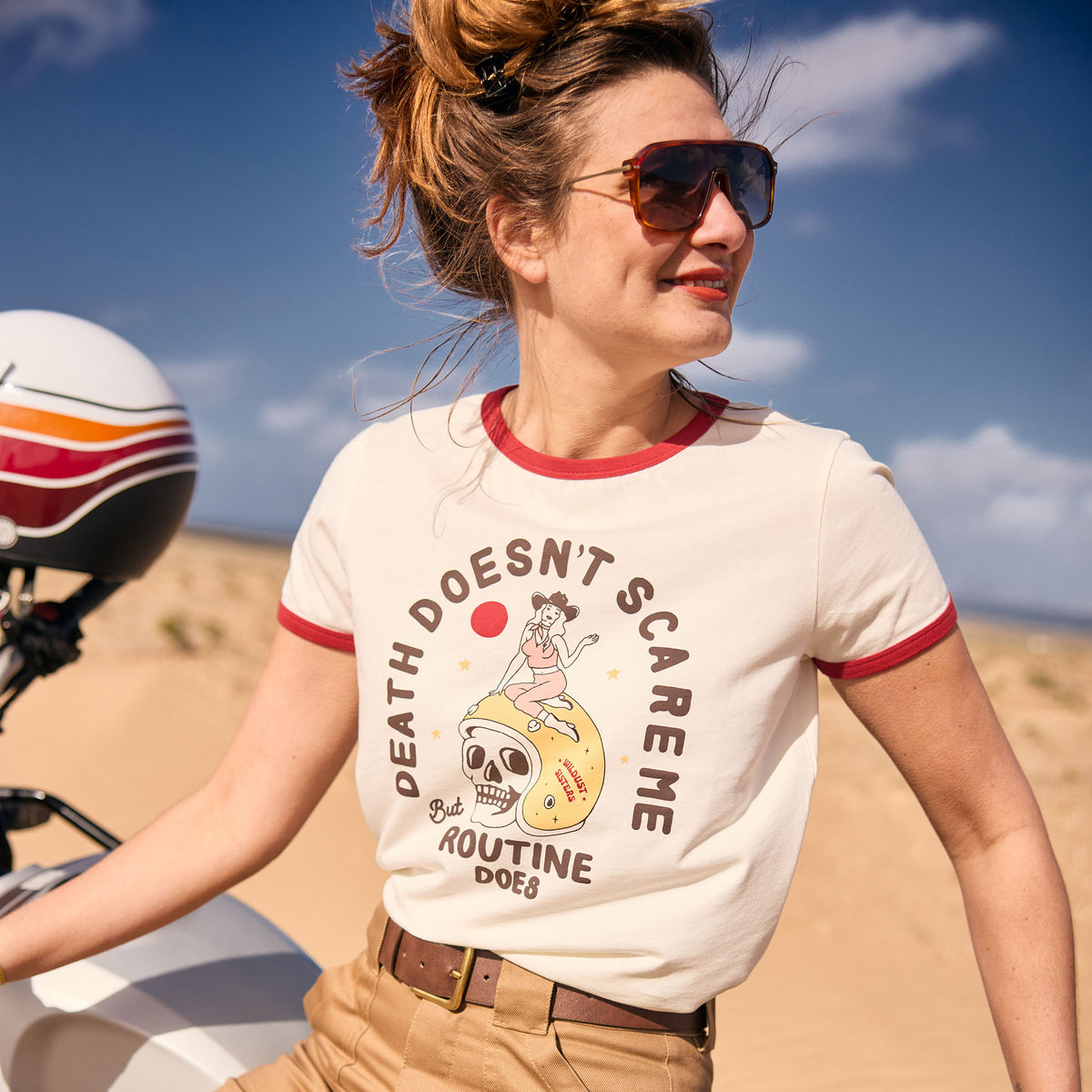 Wildust Sisters Scary Routine Ladies T'Shirt - Salt Flats Clothing