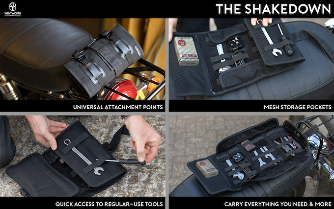 Wentworth Shakedown Tool Roll - Black - Salt Flats Clothing