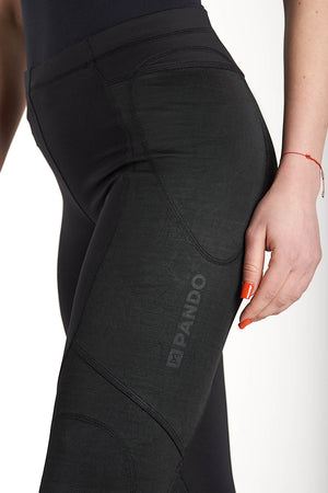 Pando Moto Skin UH Protective Leggings - Black - Salt Flats Clothing