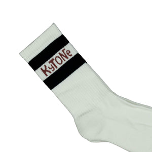 Kytone Stamp White Socks - Salt Flats Clothing