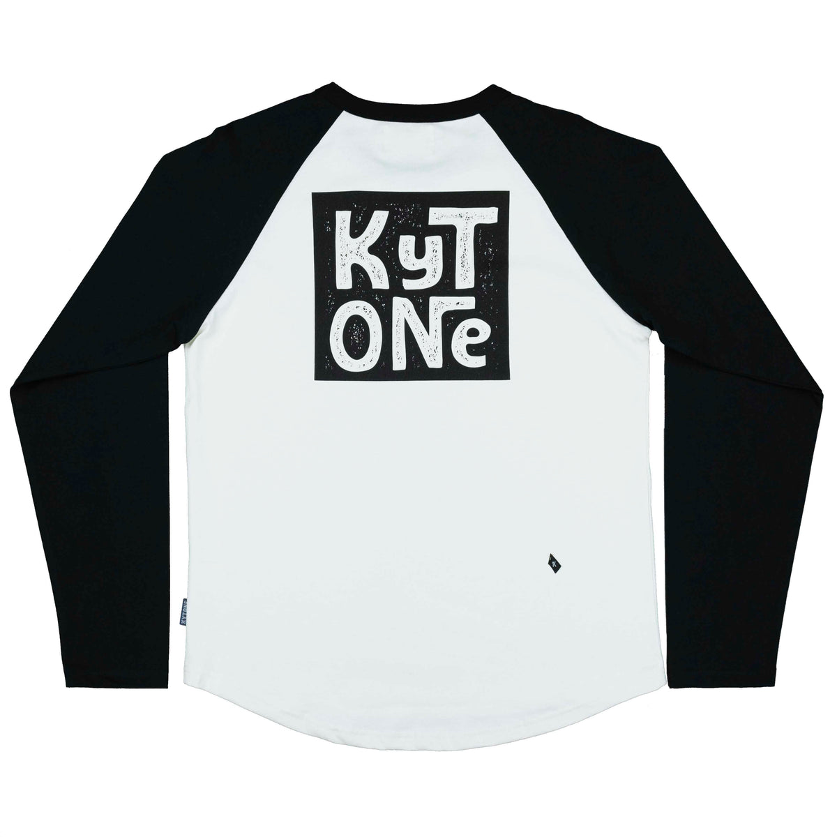 Kytone Stamp White/Black LS T'Shirt - Salt Flats Clothing