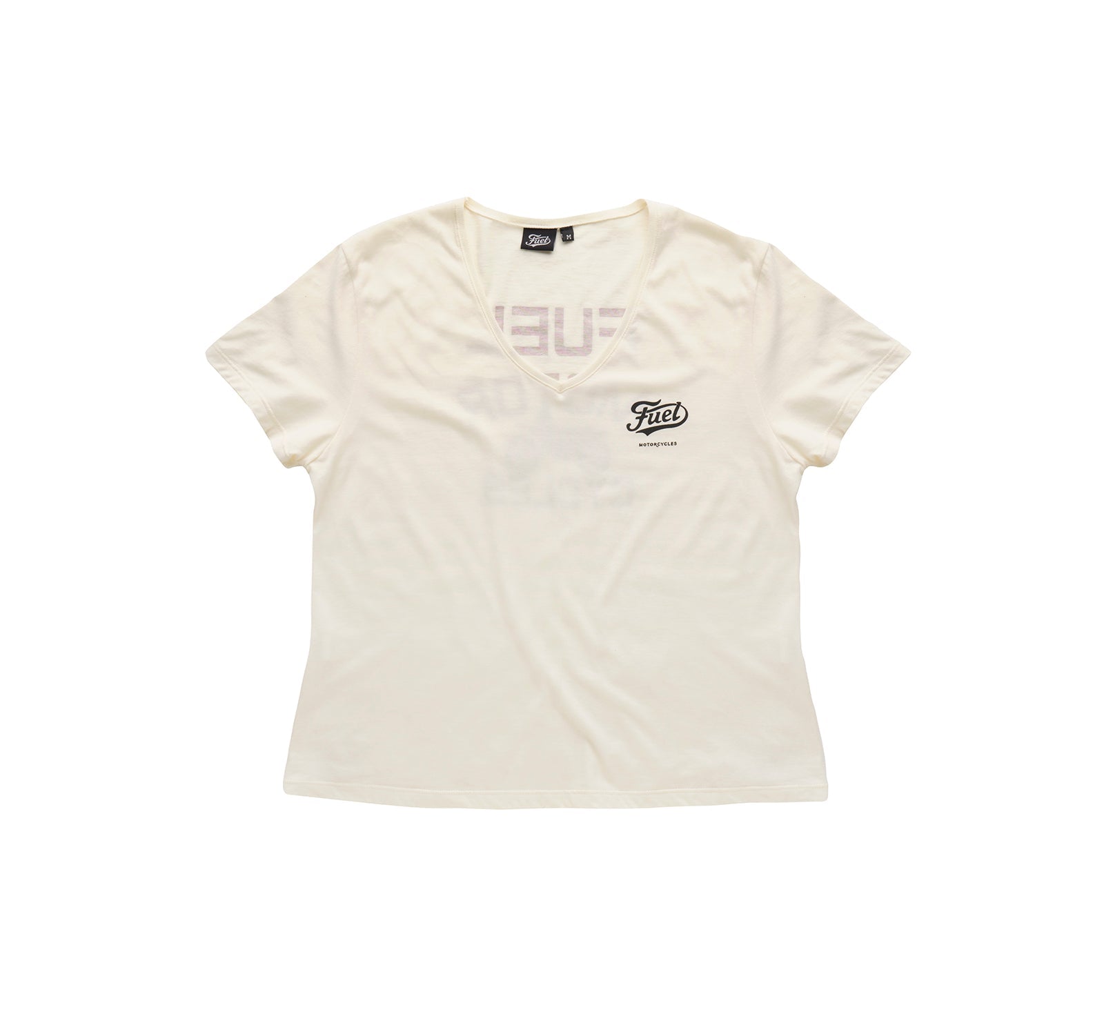 Fuel Motorcycles Angie Ladies T'Shirt - Cream - Salt Flats Clothing