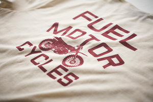 Fuel Motorcycles Angie Ladies T'Shirt - Cream - Salt Flats Clothing