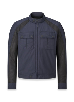 Belstaff Temple Men's Textile Jacket Tech Nylon - Dark Navy - Salt Flats Clothing