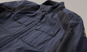 Belstaff Temple Men's Textile Jacket Tech Nylon - Dark Navy - Salt Flats Clothing